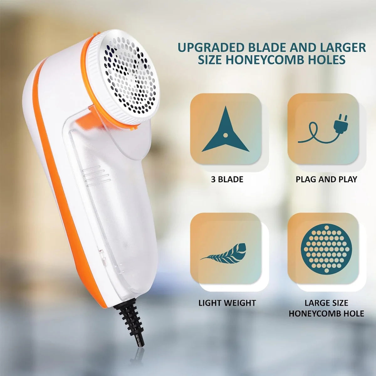 Portable Lint Remover With Power Cord