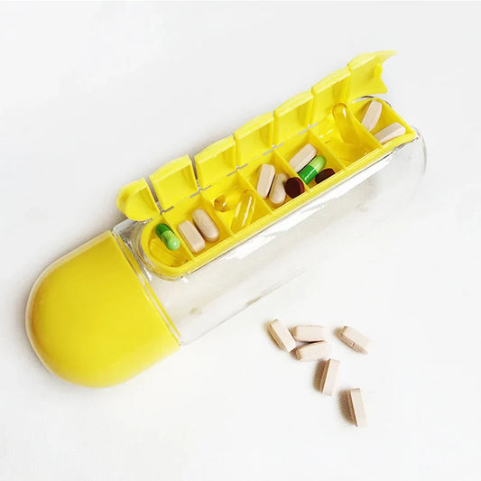 Weekly Pill Organizer Bottle- With 7 days storage